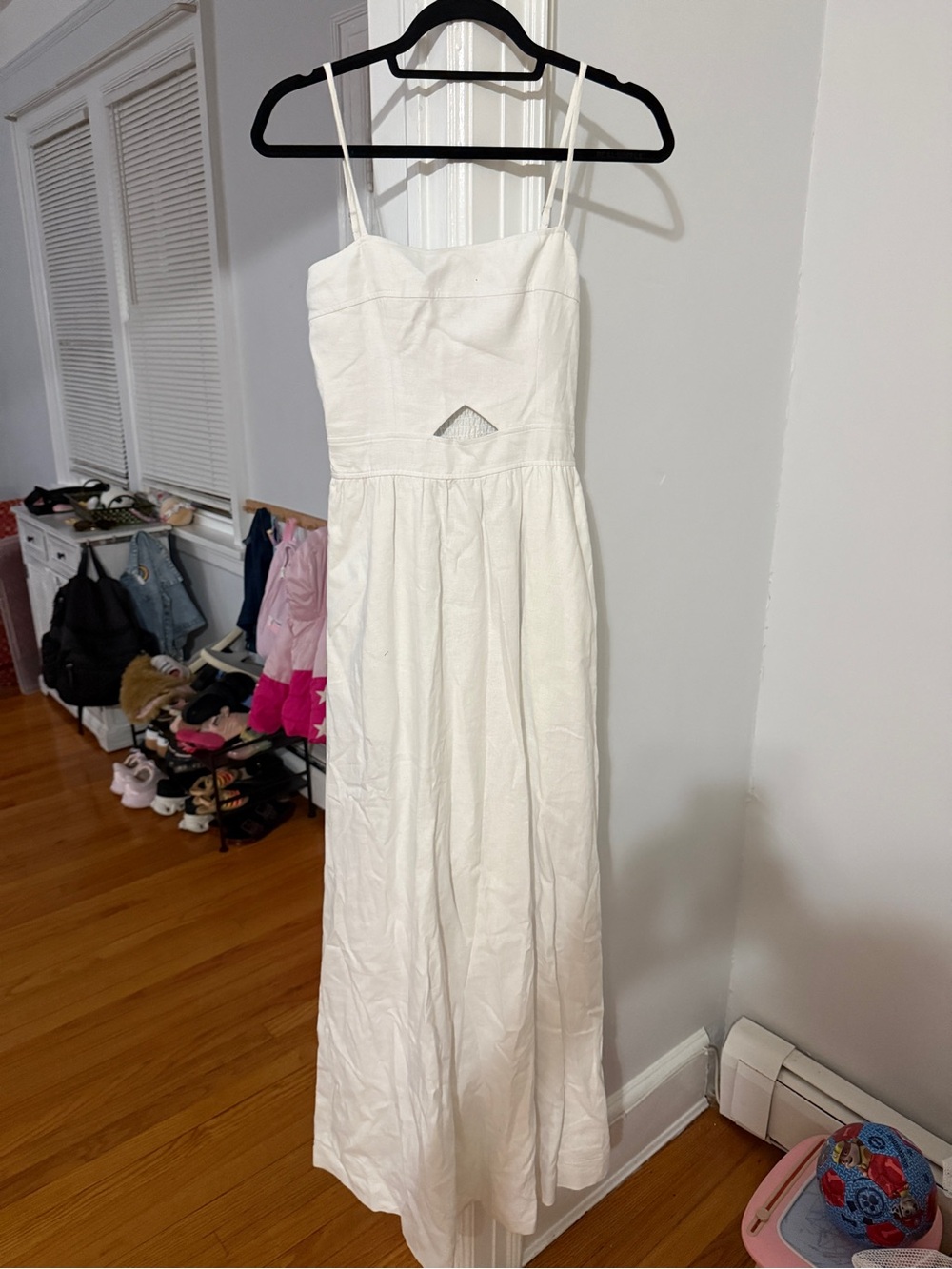 Robertson & Rodeo Linen Maxi Dress Ivory Size S NWT